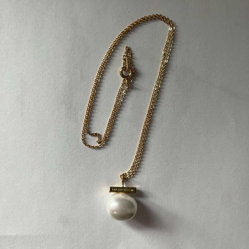 Leighton Lam Gold Pearl Necklace